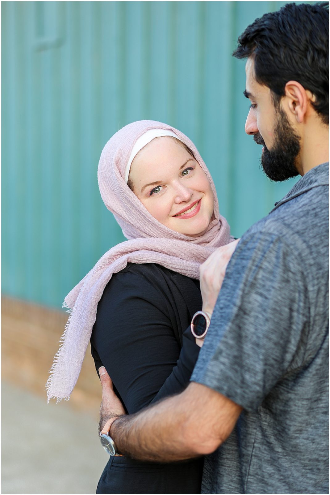 muslim bride - Kauffman Center of Performing Arts Anniversary Session | Kansas City Crossroads Portraits and Engagement Session | Best Kansas City Portrait and Wedding Photographer | Wedding Photography by Mariam Saifan Photography | Wedding and Engagement Photo Locations in the Kansas City Area