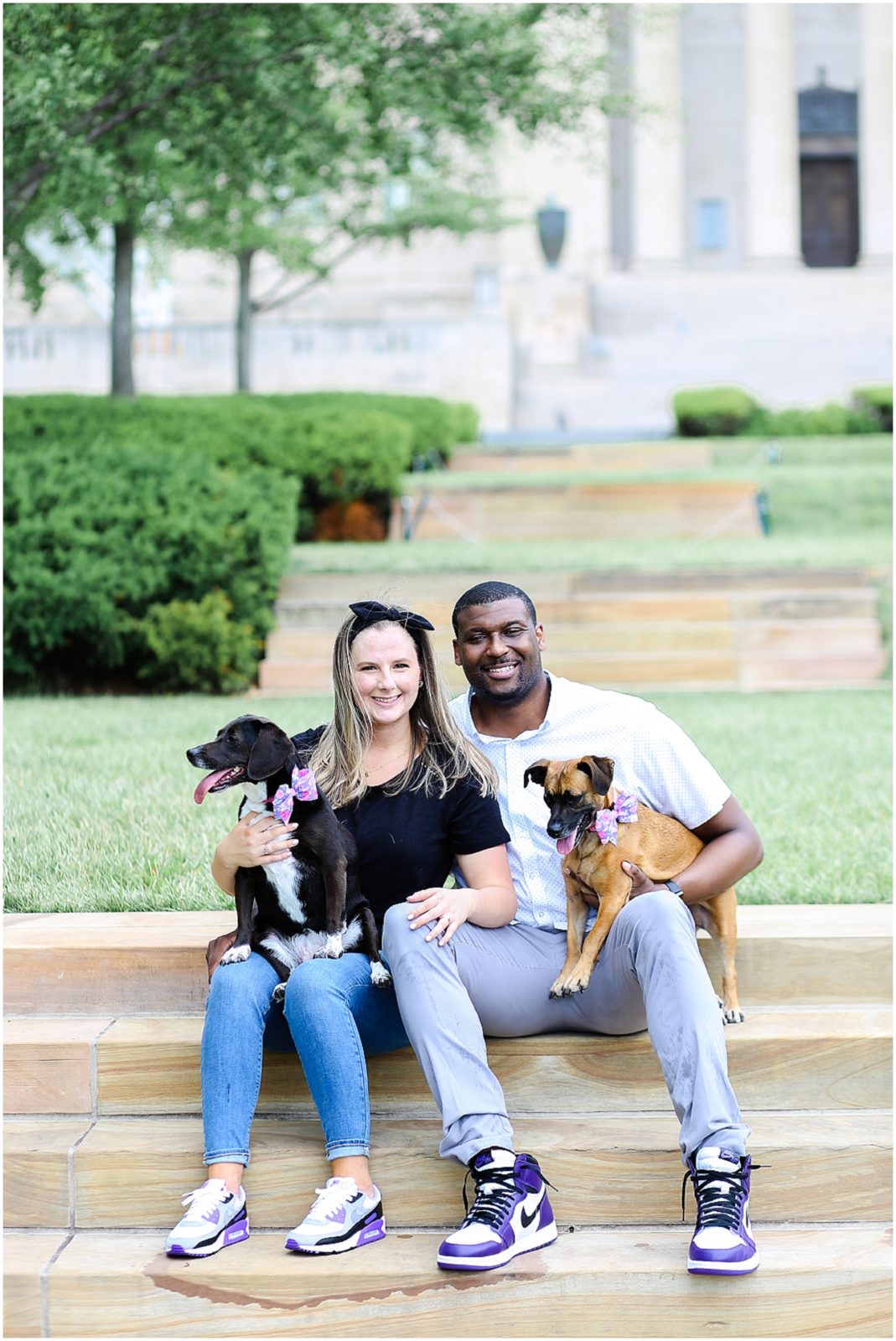 beautiful engagement portraits at the nelson atkins museum with mariam saifan photography - best wedding photographer in the kansas city area and destination weddings