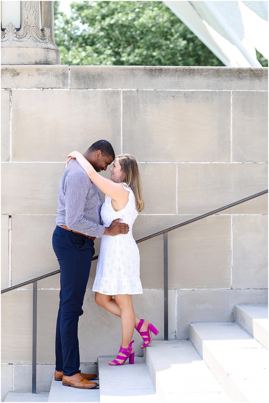 cute couple kansas city engagement photographer 