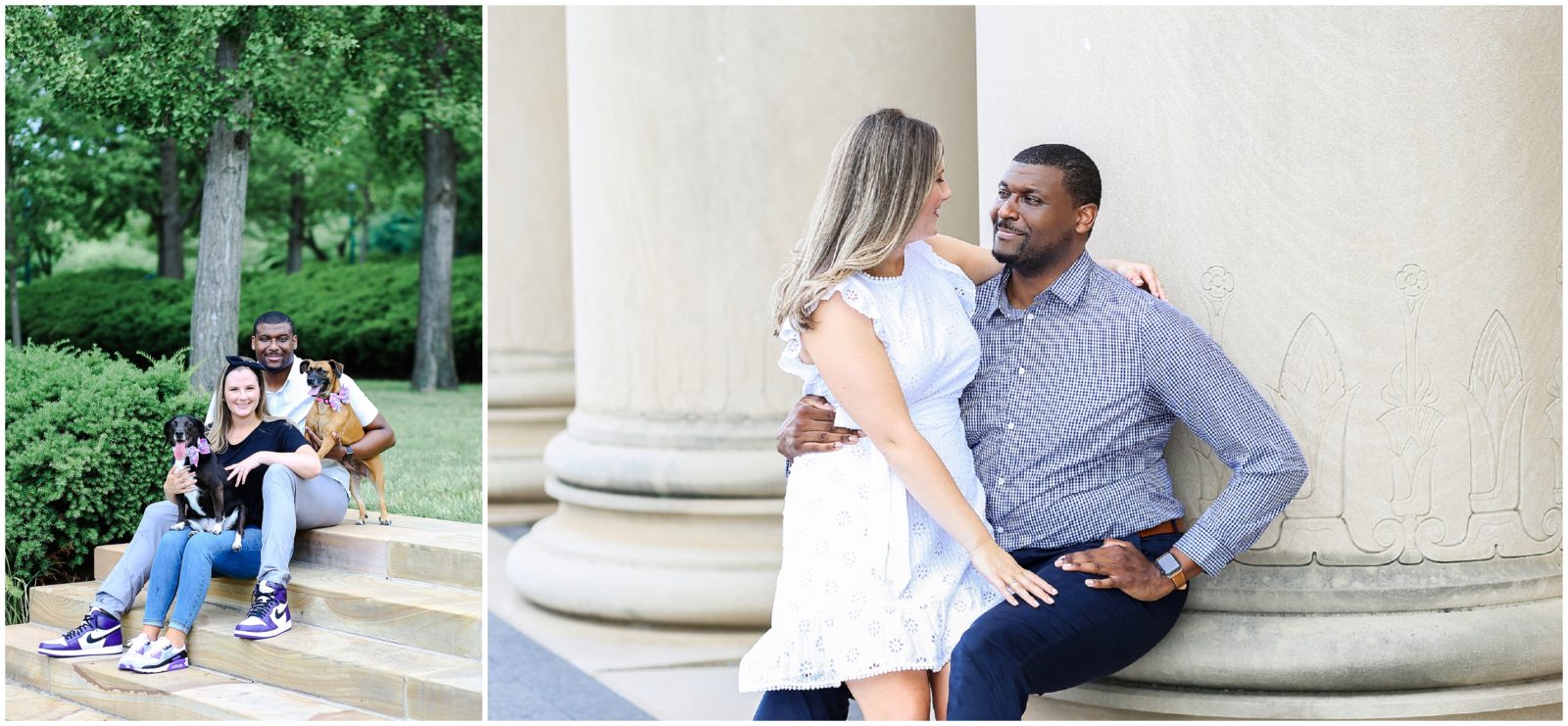 cute engagement portrait ideas kansas city weddings