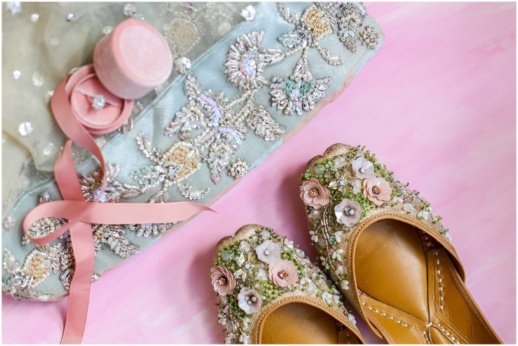 beautiful wedding ring and shoes - Indian Pakistani Punjabi Wedding Ceremony Nikkah - St. Louis Missouri - STL - Kansas City based Wedding Photographer - Four Seasons Wedding - Hennah Party - Islamic Wedding Ceremony - Mariam and Amaad's Intimate Backyard Wedding 