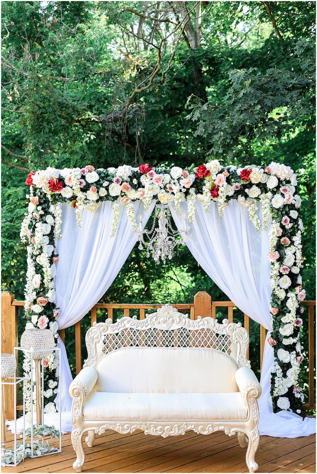 STL WEDDING NIKKAH wedding stage decorations - Indian Pakistani Punjabi Wedding Ceremony Nikkah - St. Louis Missouri - STL - Kansas City based Wedding Photographer - Four Seasons Wedding - Hennah Party - Islamic Wedding Ceremony - Mariam and Amaad's Intimate Backyard Wedding 