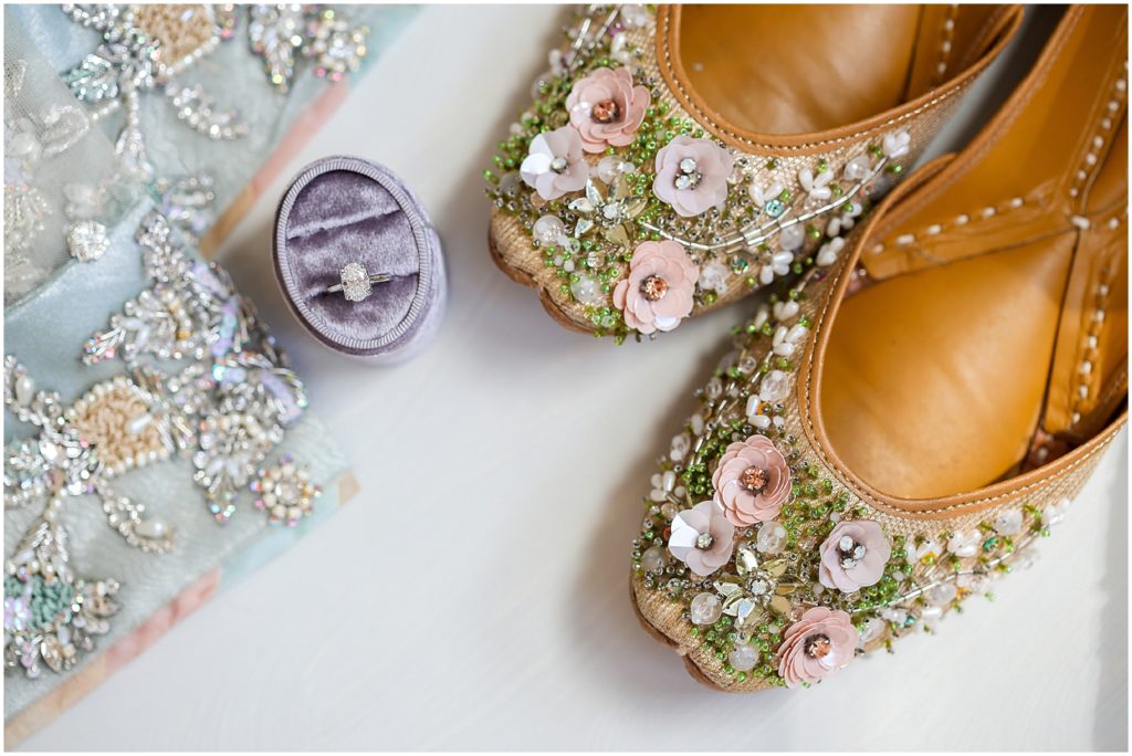 indian wedding shoes and details  - Indian Pakistani Punjabi Wedding Ceremony Nikkah - St. Louis Missouri - STL - Kansas City based Wedding Photographer - Four Seasons Wedding - Hennah Party - Islamic Wedding Ceremony - Mariam and Amaad's Intimate Backyard Wedding  