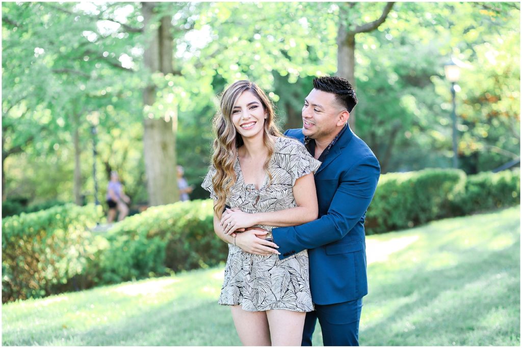 engaged couple in kansas city