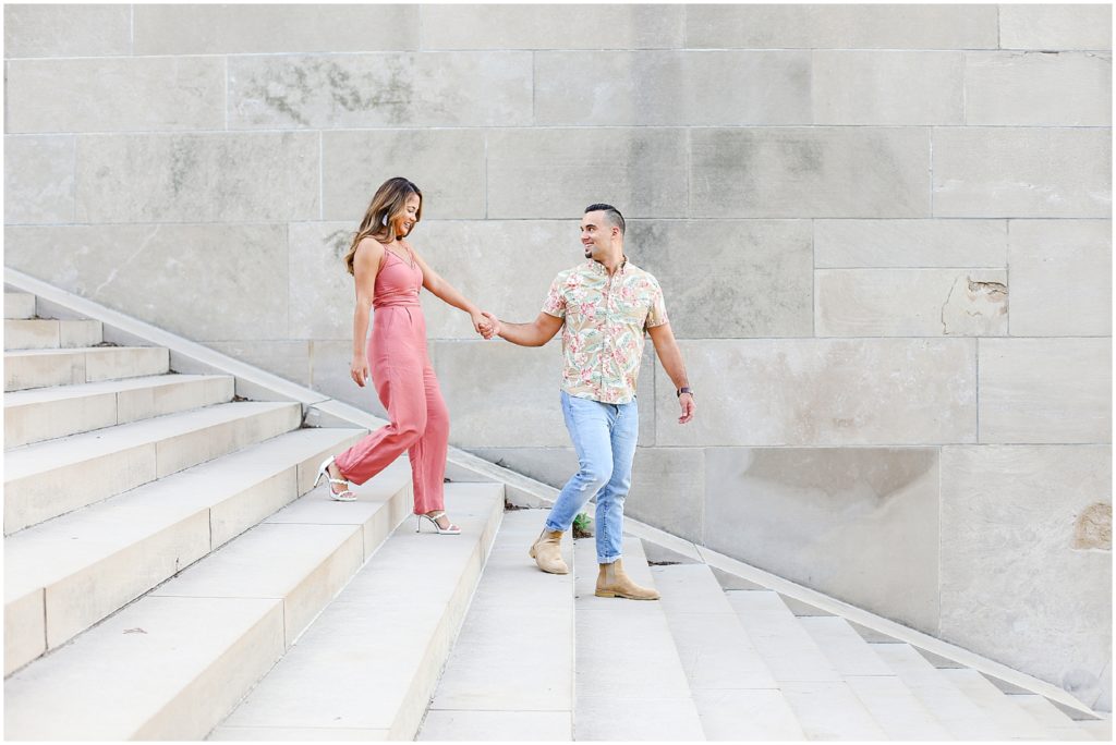 Liberty Memorial Engagement Photos - Kansas City Wedding Photographer Mariam Saifan Photography - The Rhapsody Wedding Venue