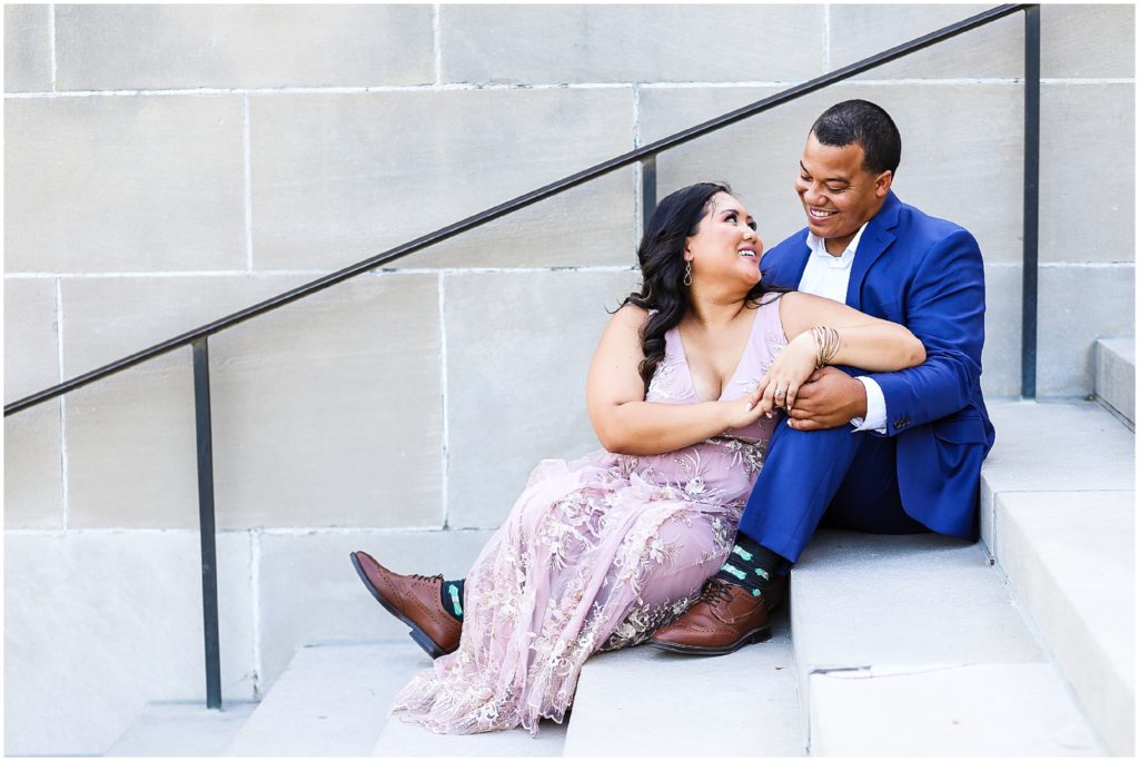 Engagement Photos at the Nelson Atkins Museum and Loose Park | Cambodian Wedding | Columbia Wedding Photographer | Kansas City Wedding and Engagement Photos - Spenser and Christine
