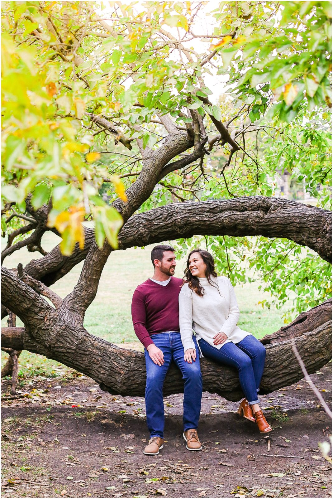 engagement photography at kansas city loose park 