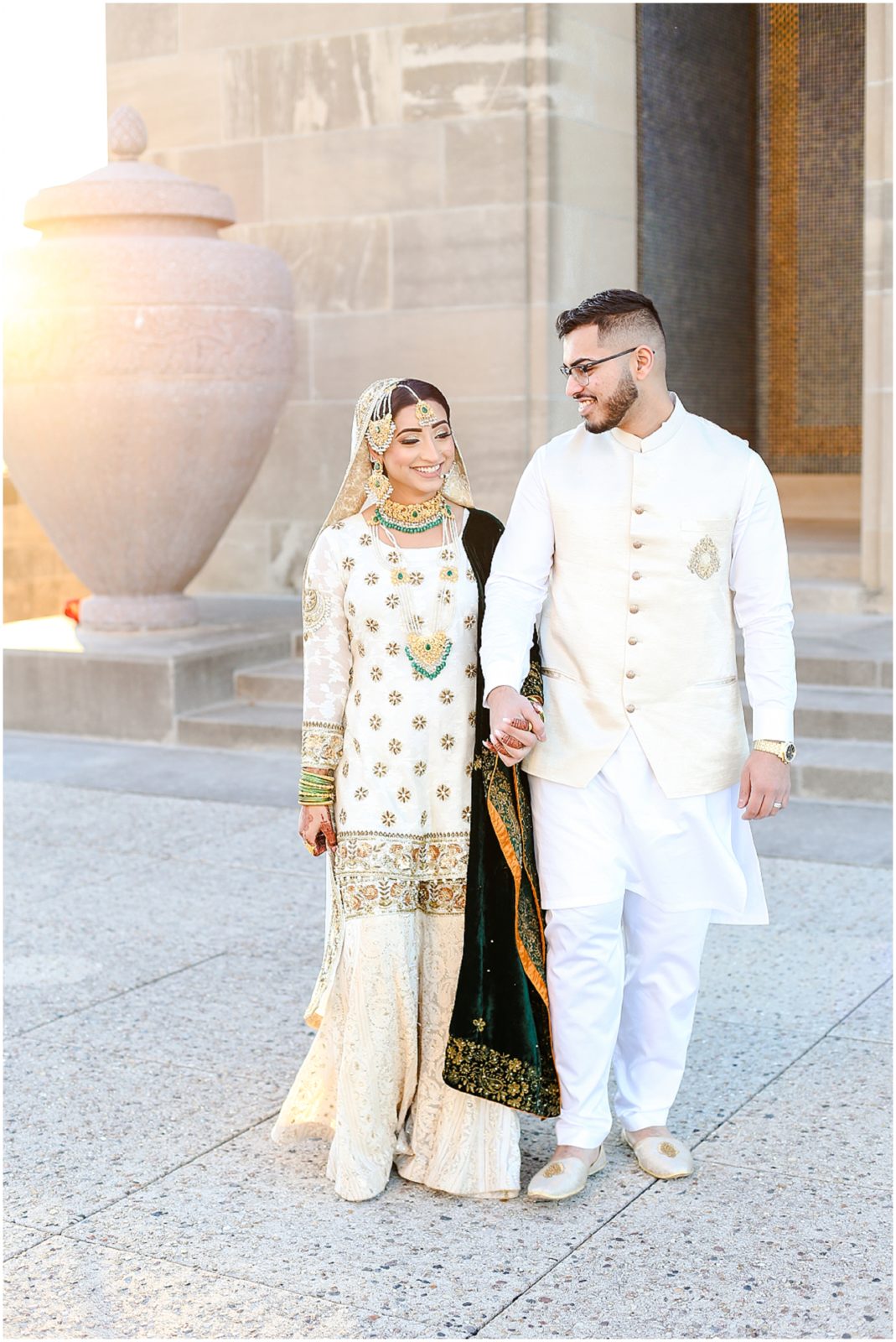 Pakistani Indian Nikkah Wedding Photos at Kansas City Liberty Memorial by Mariam Saifan Photography