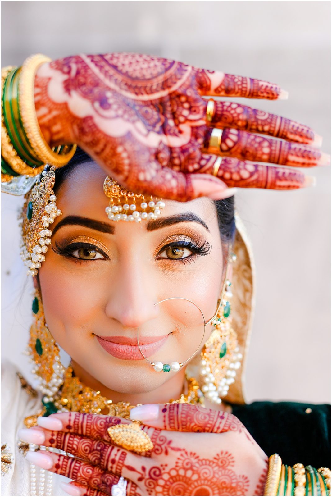 Beautiful Indian Pakistani Bride - Styled Shoot - Henna Ideas - Photo Ideas for Nikkah - Wedding Photography Desi Pakistani Indian Wedding - Kansas City Liberty Memorial - Mariam Saifan Photography 