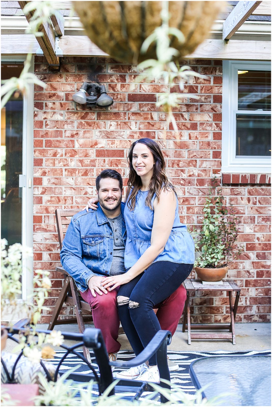 in-home engagement photos