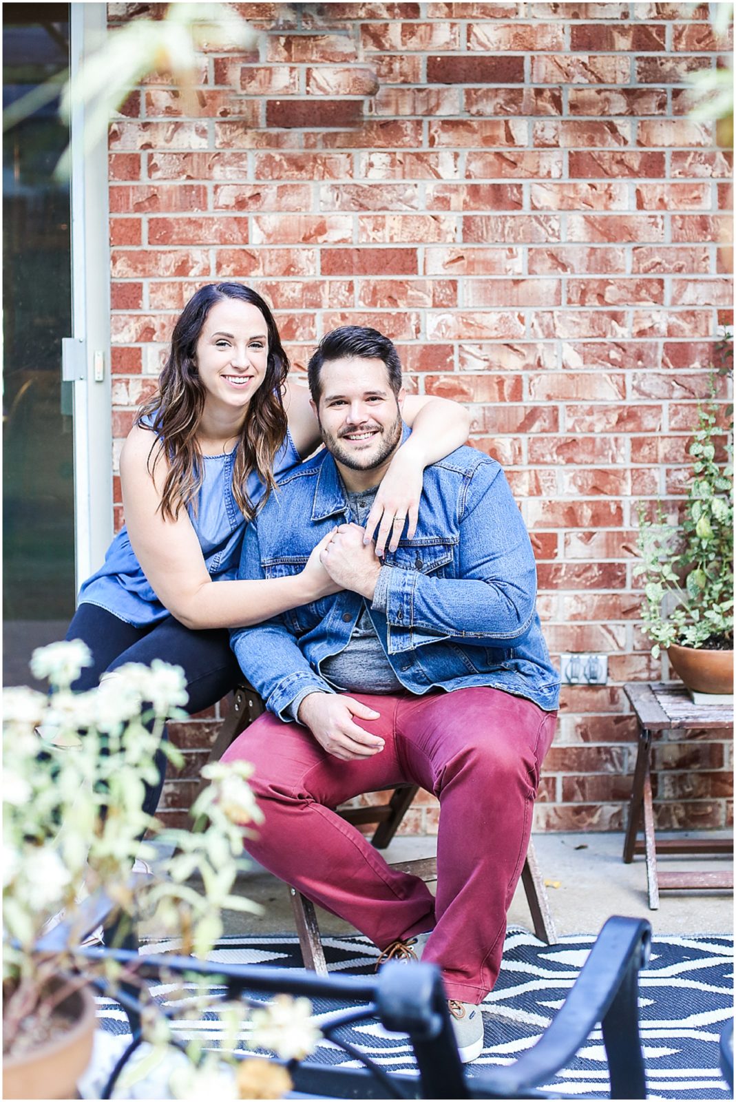 in-home engagement session in kansas city