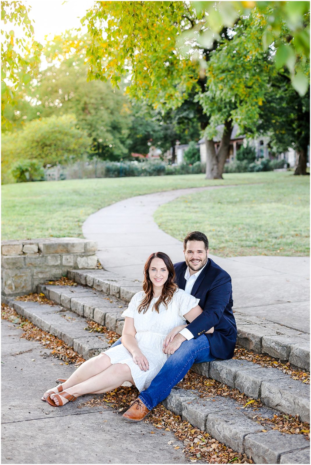 the terrace on grand - wedding venue - in kansas city - loose park engagement photos