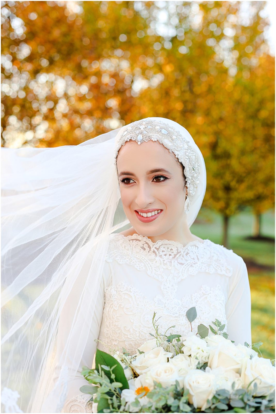 beautiful hijabi bride 