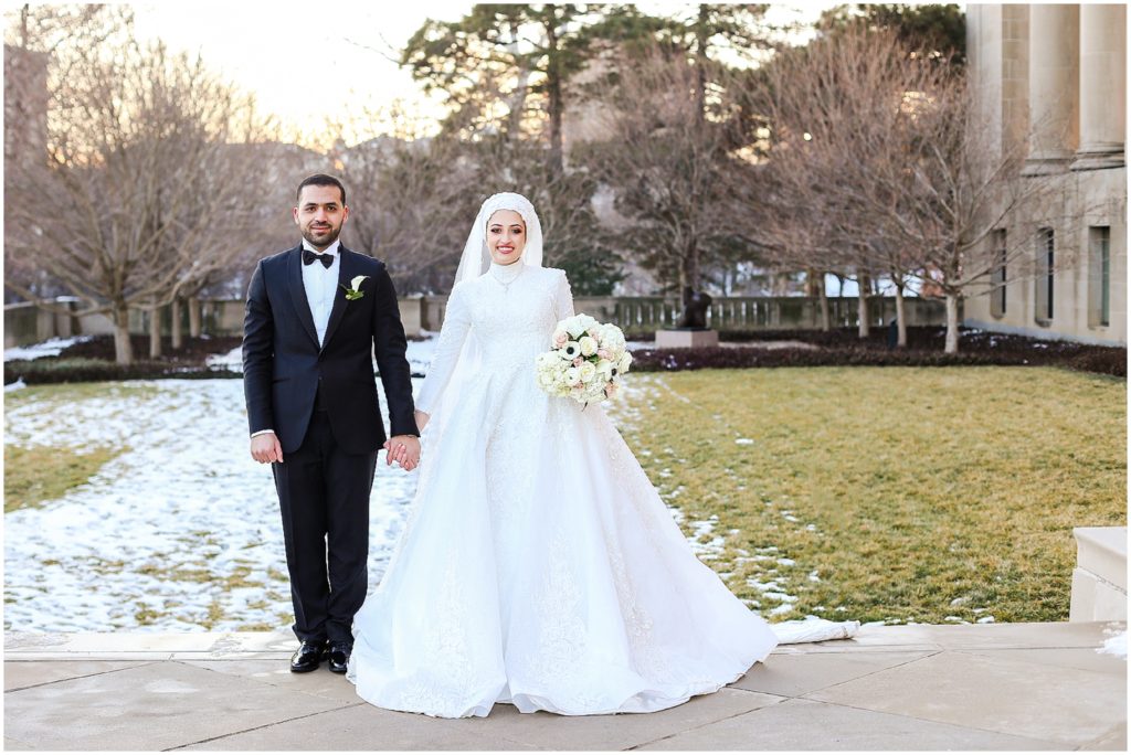 Kansas City Wedding Portraits at the Nelson Atkins Museum | Razan ...