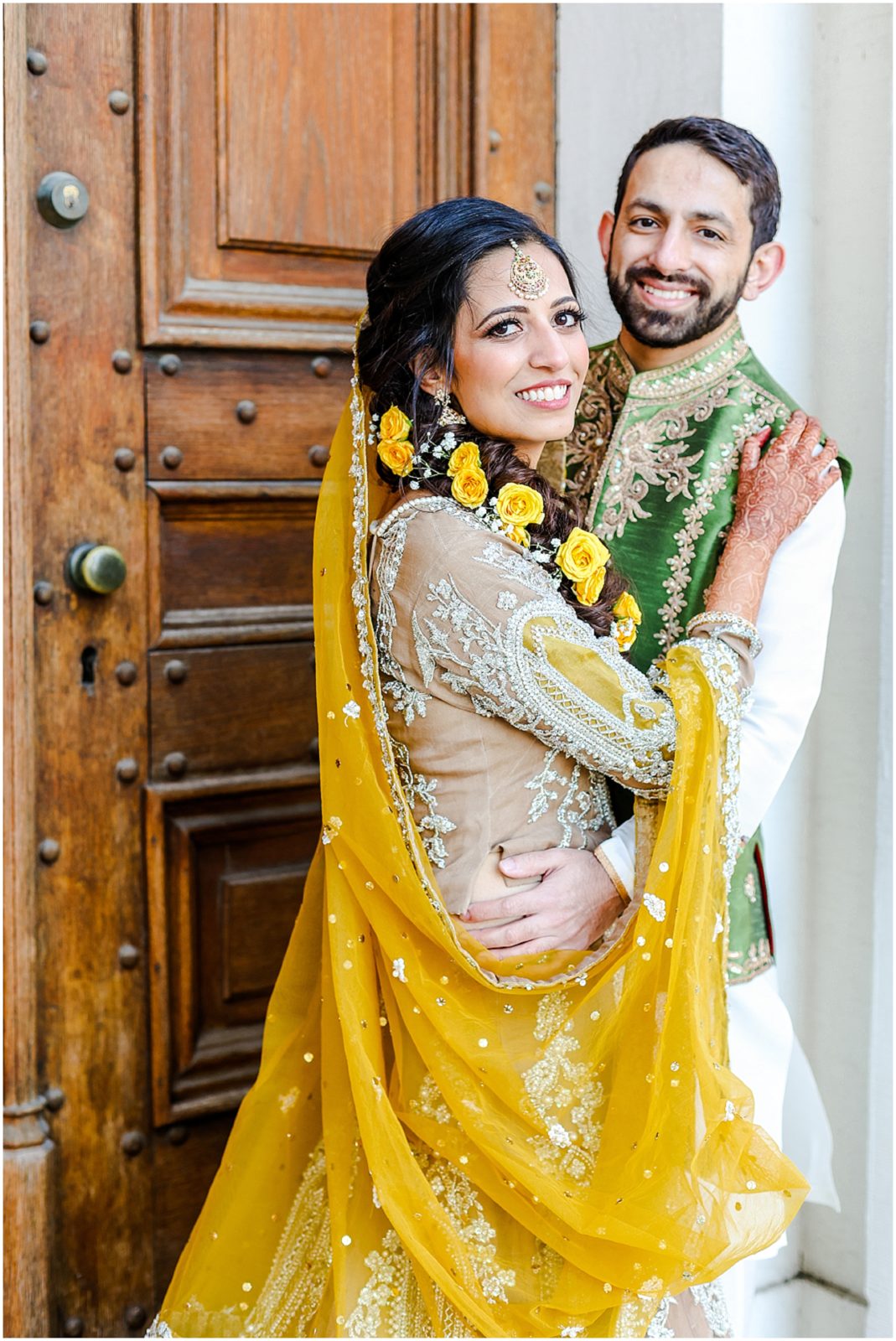 indian wedding photographer in kansas city and stl - bride wearing yellow