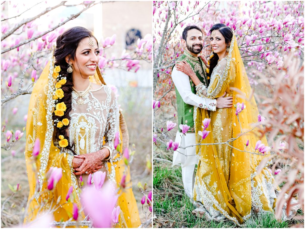 yellow outfit inspiration for mehndi henna indian wedding reception