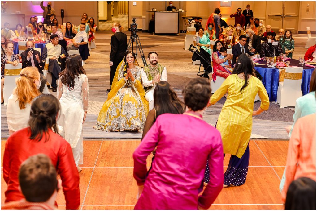 dancing at henna mehndi