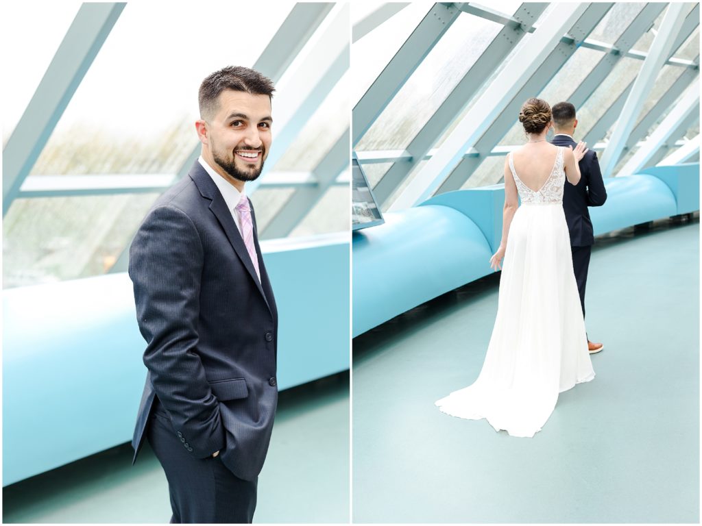 Westin Crown Center Wedding Photos in Kansas City - First look