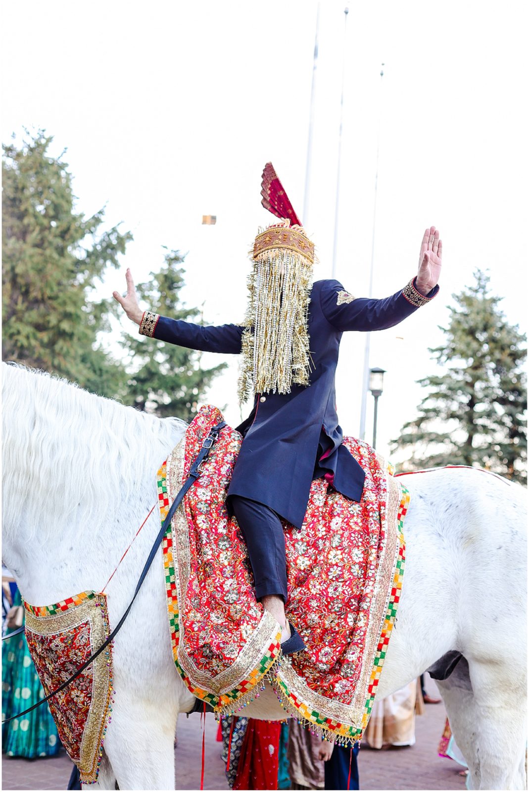 groom entry baraat st louis wedding photography  