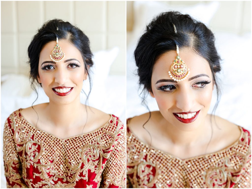 indian bridal make up - getting ready photos 