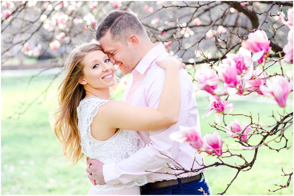 kansas city spring engagement photos at loose park - mariam saifan photography - historic longview mansion wedding