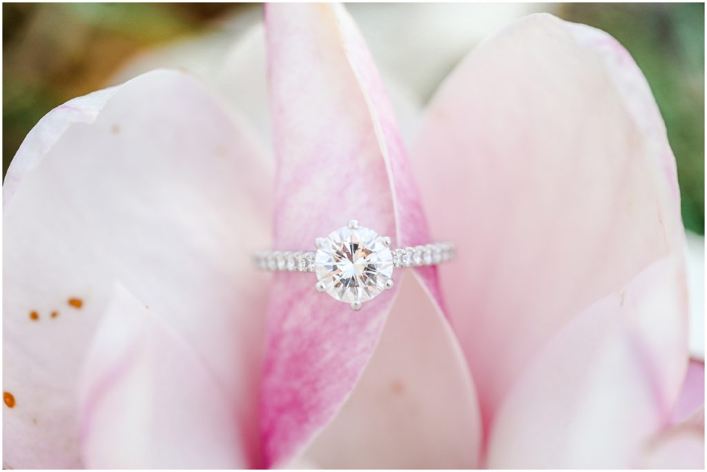 beautiful diamond engagement ring photo - engagement photographers in kansas city and overland park