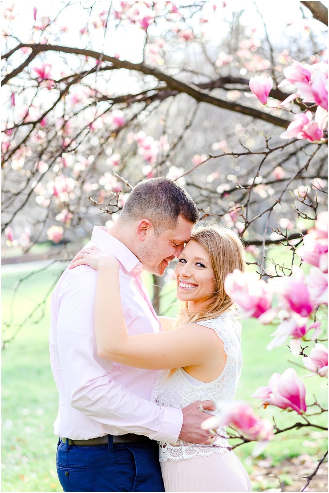 kansas city spring engagement photos at loose park - mariam saifan photography - historic longview mansion wedding