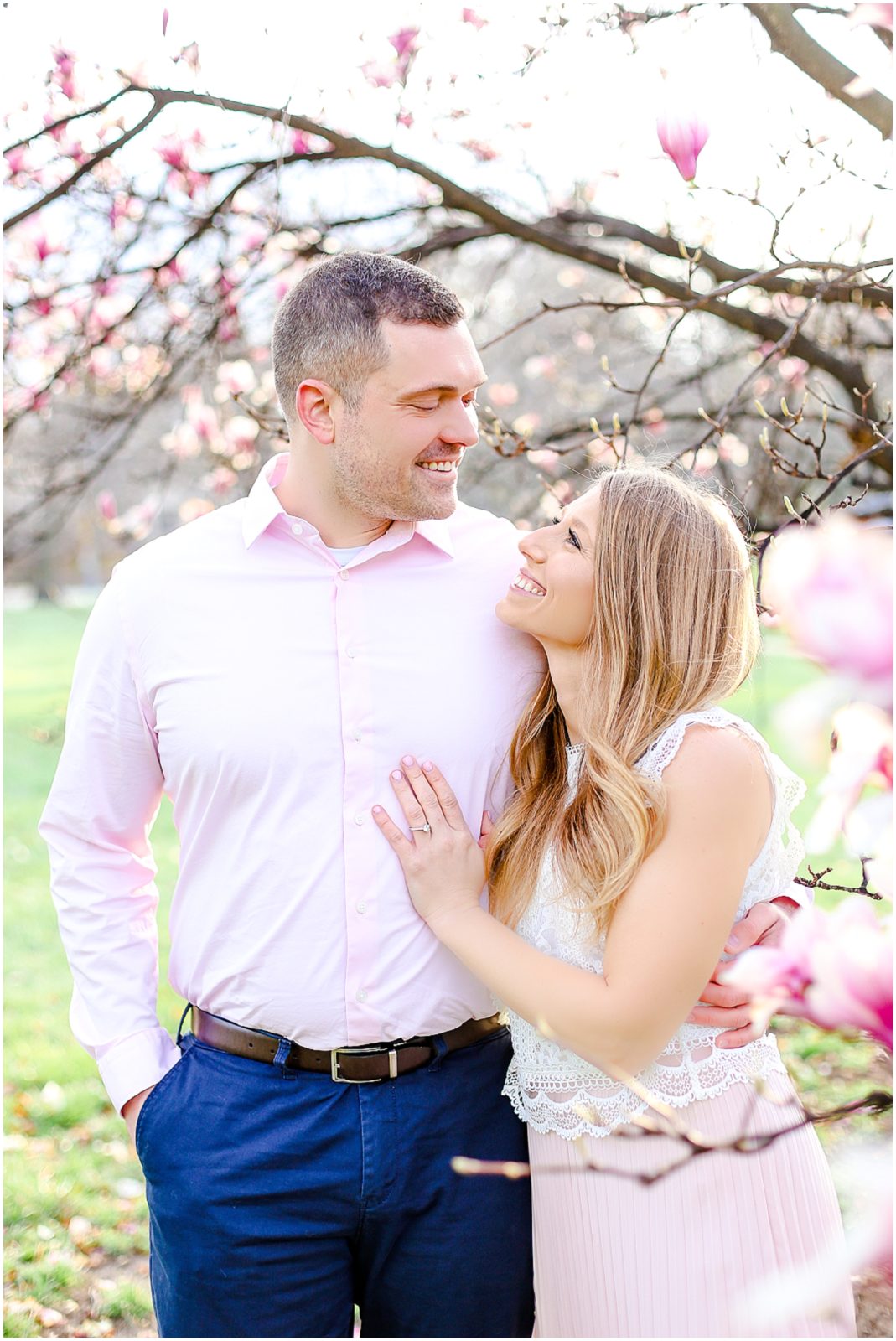 kansas city spring engagement photos at loose park - mariam saifan photography - historic longview mansion wedding