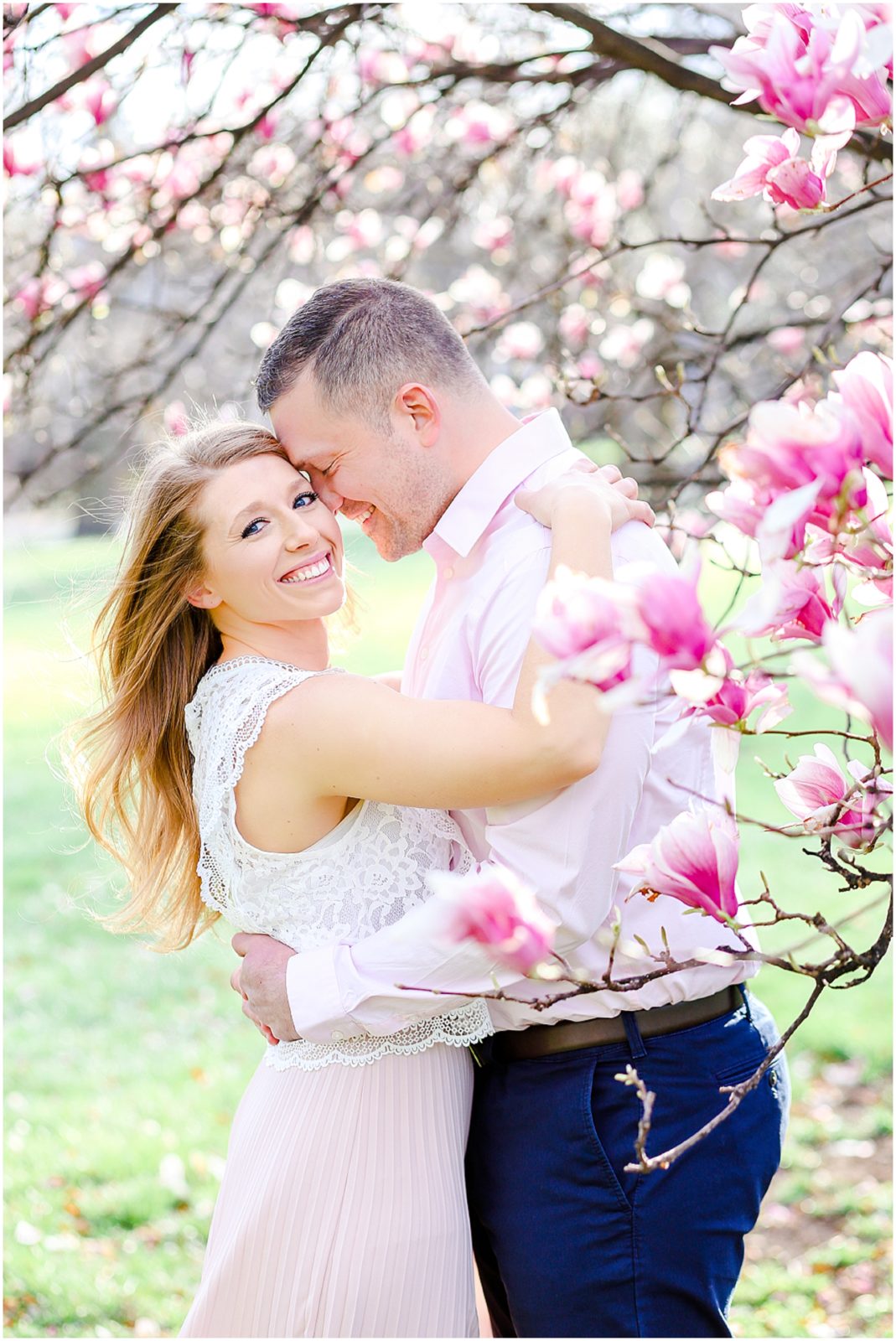 kansas city spring engagement photos at loose park - mariam saifan photography - historic longview mansion wedding