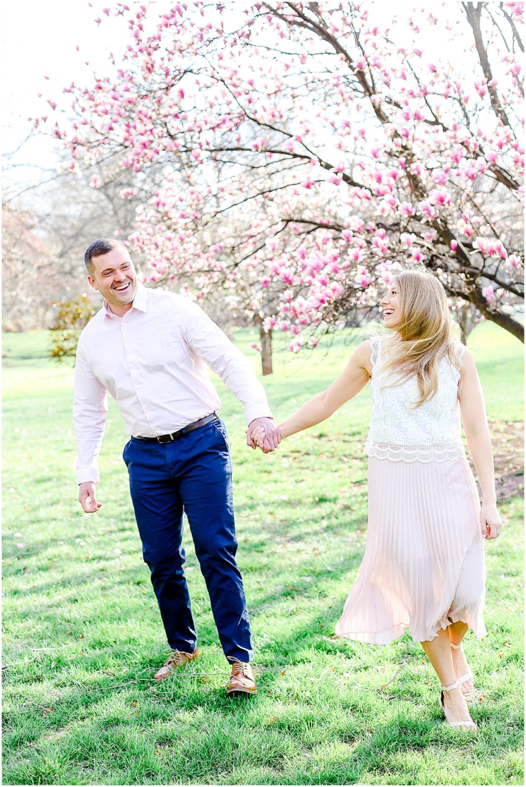 kansas city spring engagement photos at loose park - mariam saifan photography - historic longview mansion wedding