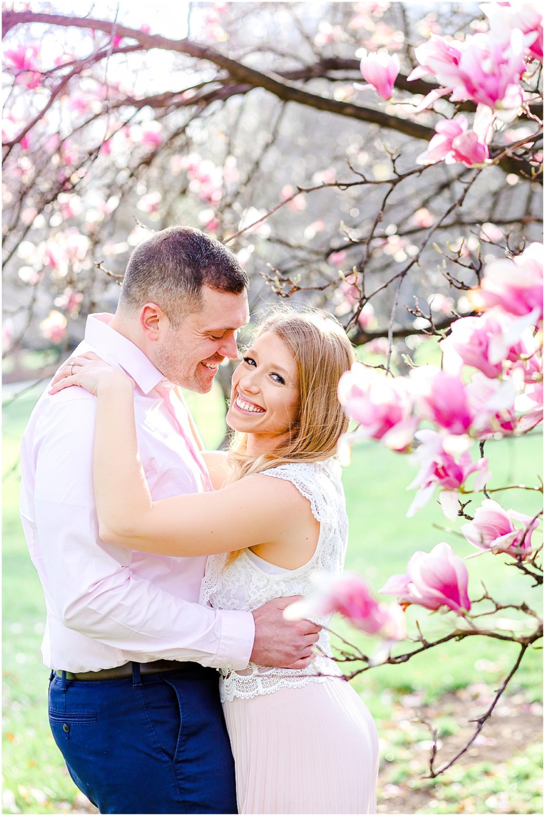 kansas city spring engagement photos at loose park - mariam saifan photography - historic longview mansion wedding