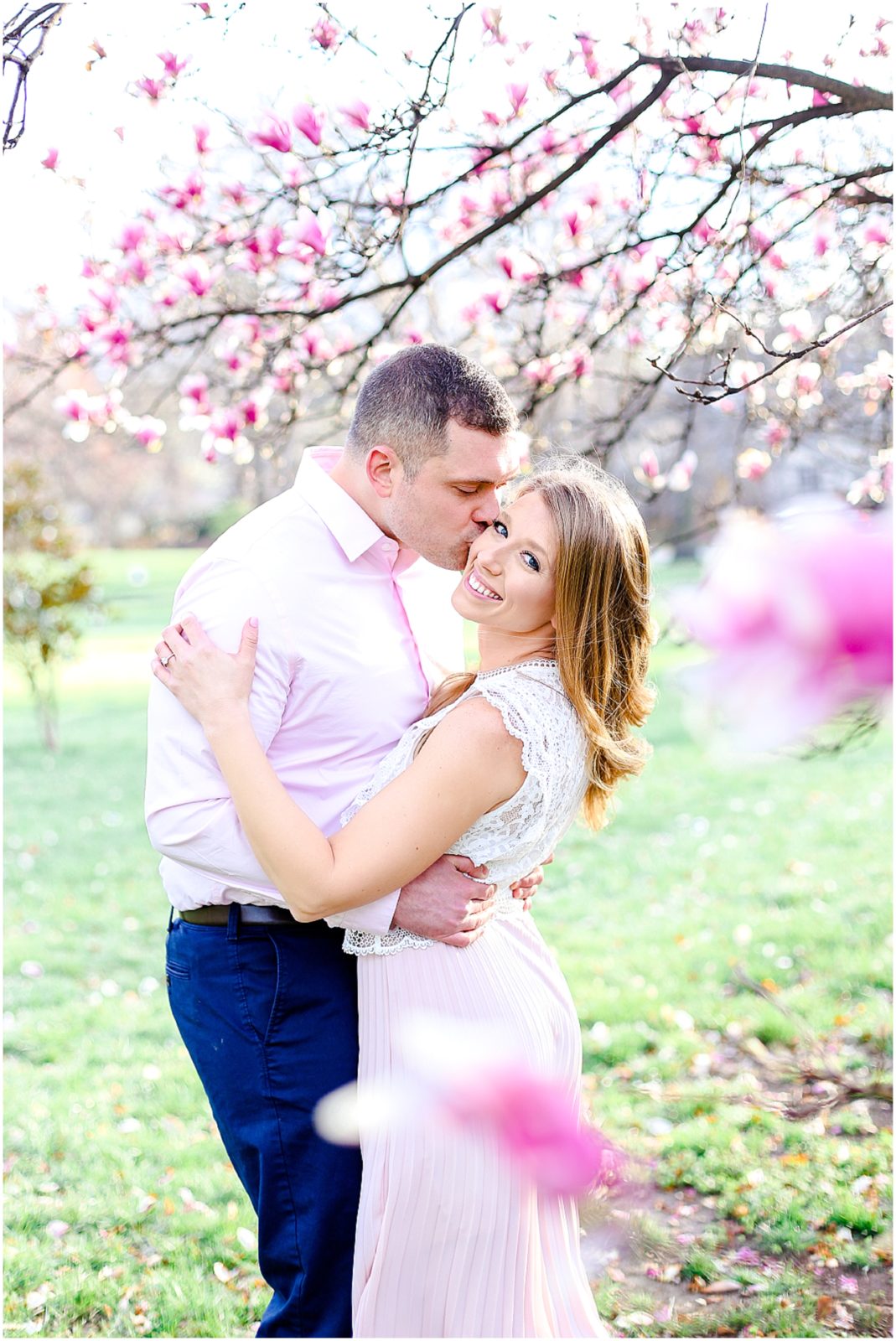 kansas city spring engagement photos at loose park - mariam saifan photography - historic longview mansion wedding