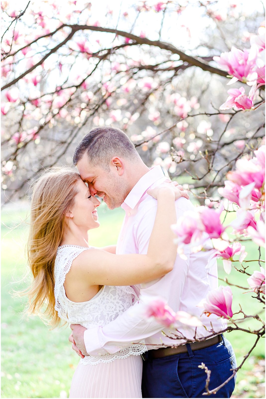 kansas city spring engagement photos at loose park - mariam saifan photography - historic longview mansion wedding