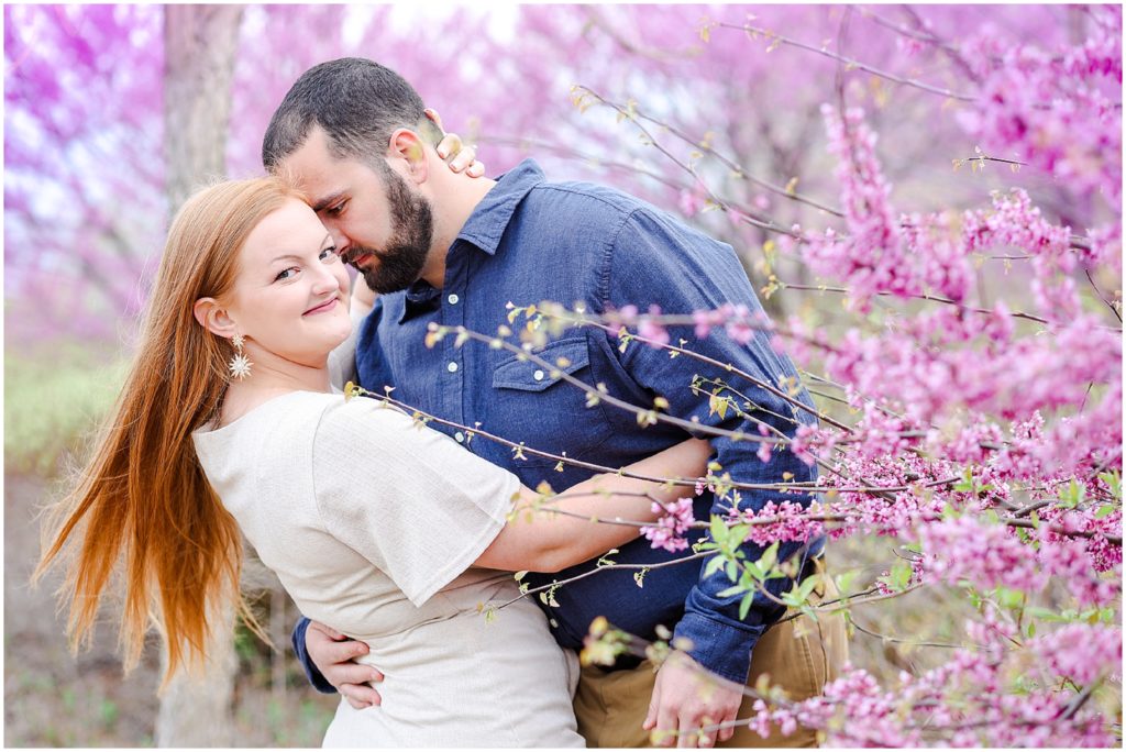 spring engagement photos