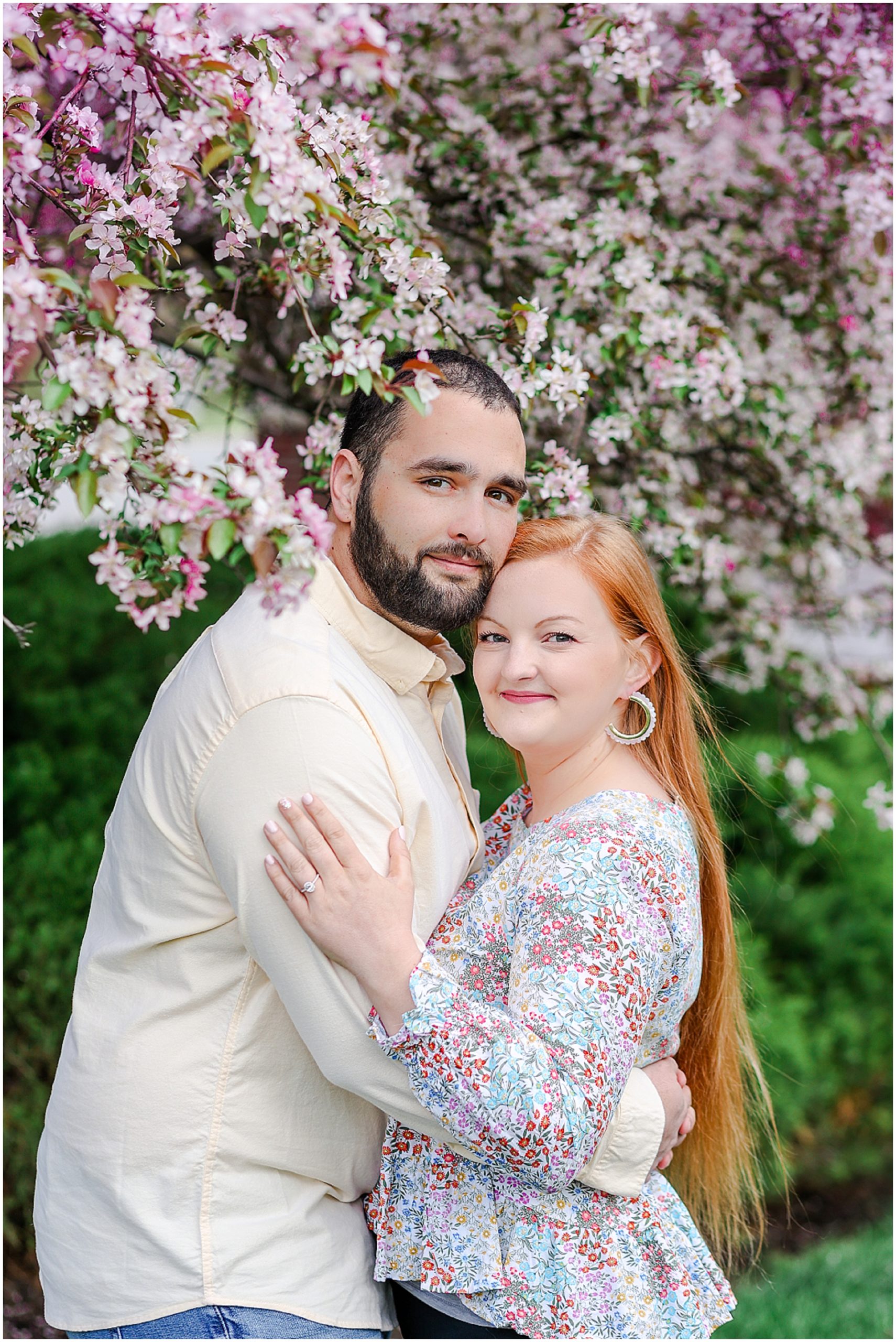 couple photos in spring in kansas