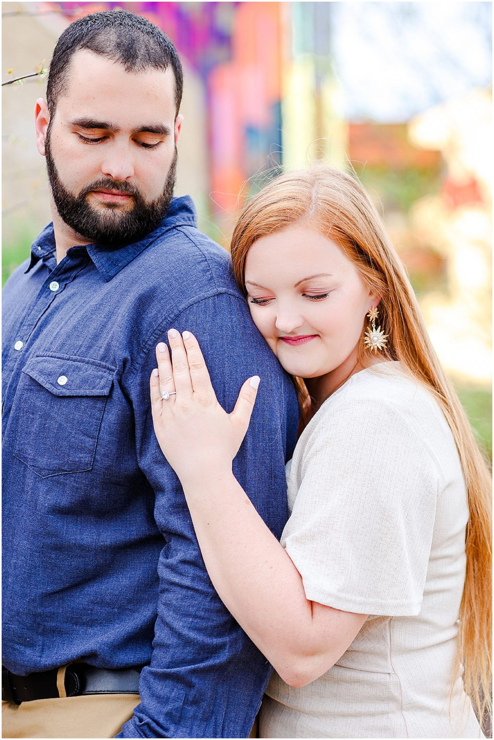 wedding ring on shoulder - overland park wedding photographer