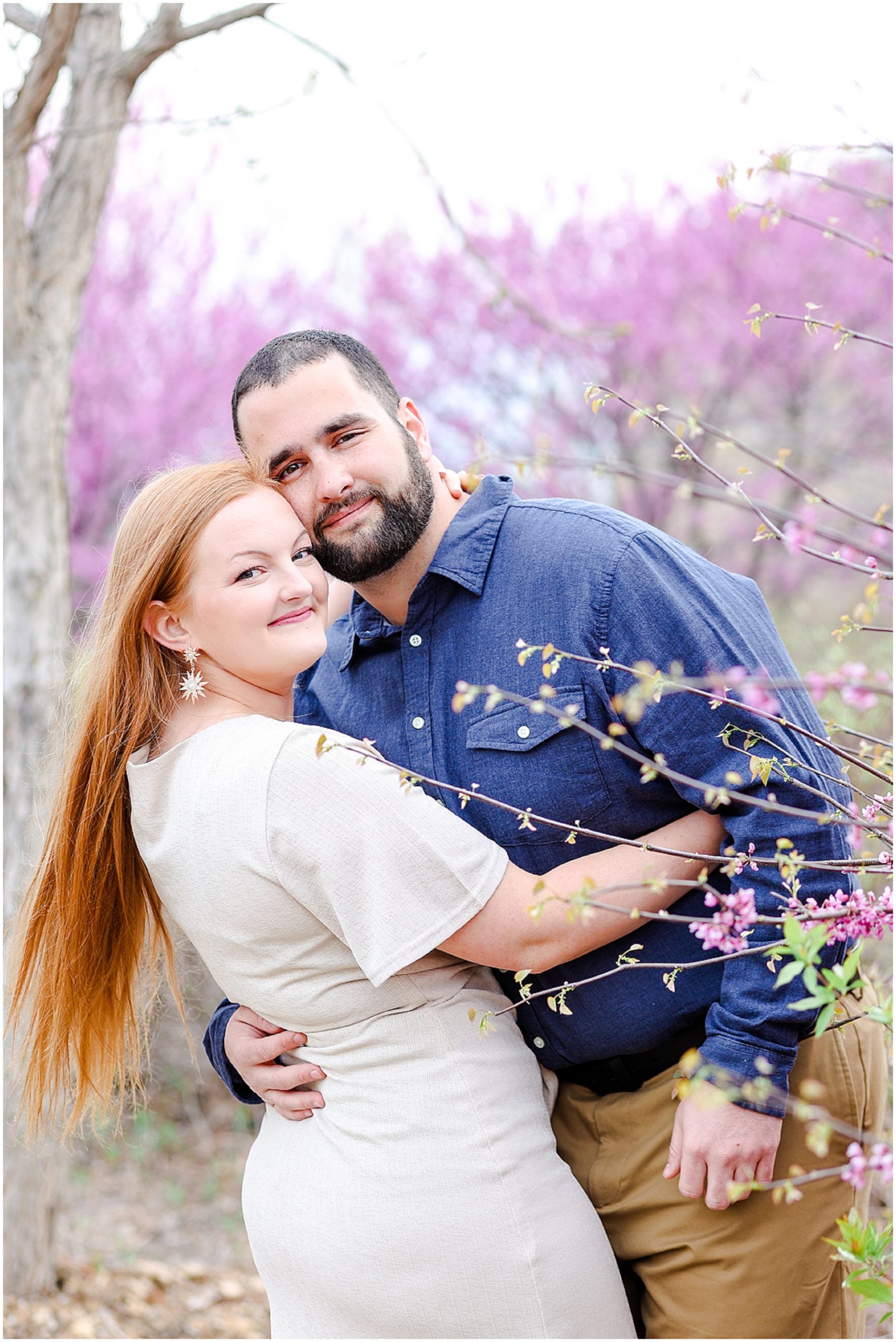 spring engagement photos