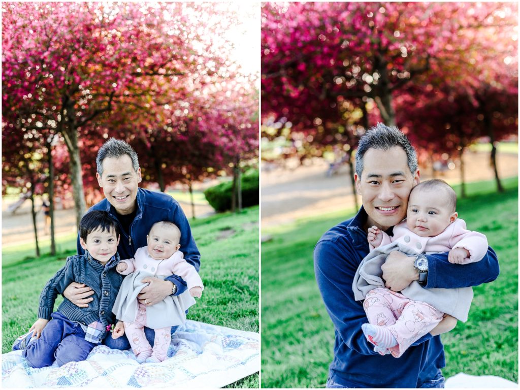 happy family pictures at the park in leawood gezer park