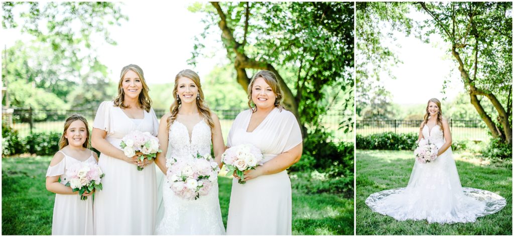 bridal party photos at longview mansion - kansas city wedding venues