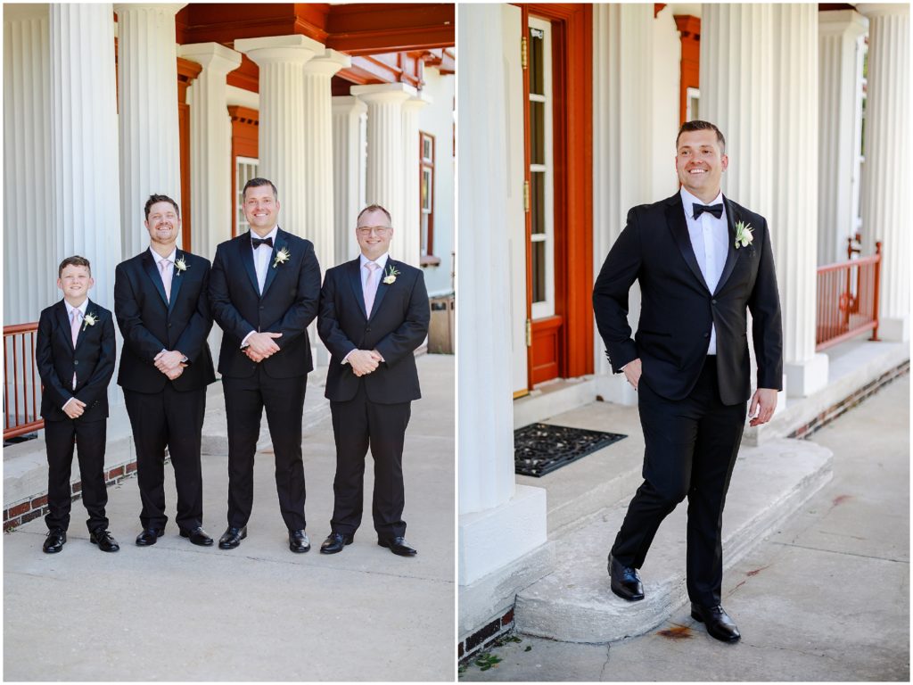 groom portraits at longview mansion