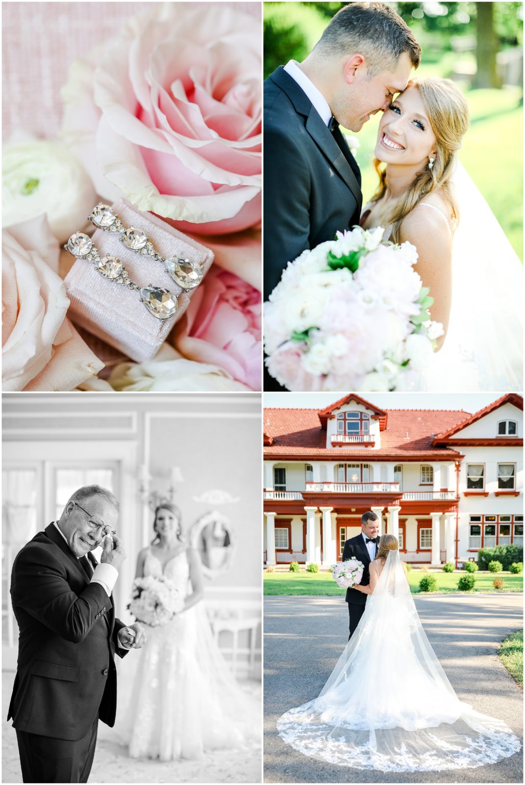 Jamie & Spencer's romantic summer wedding at the Kansas City Historic Longview Mansion