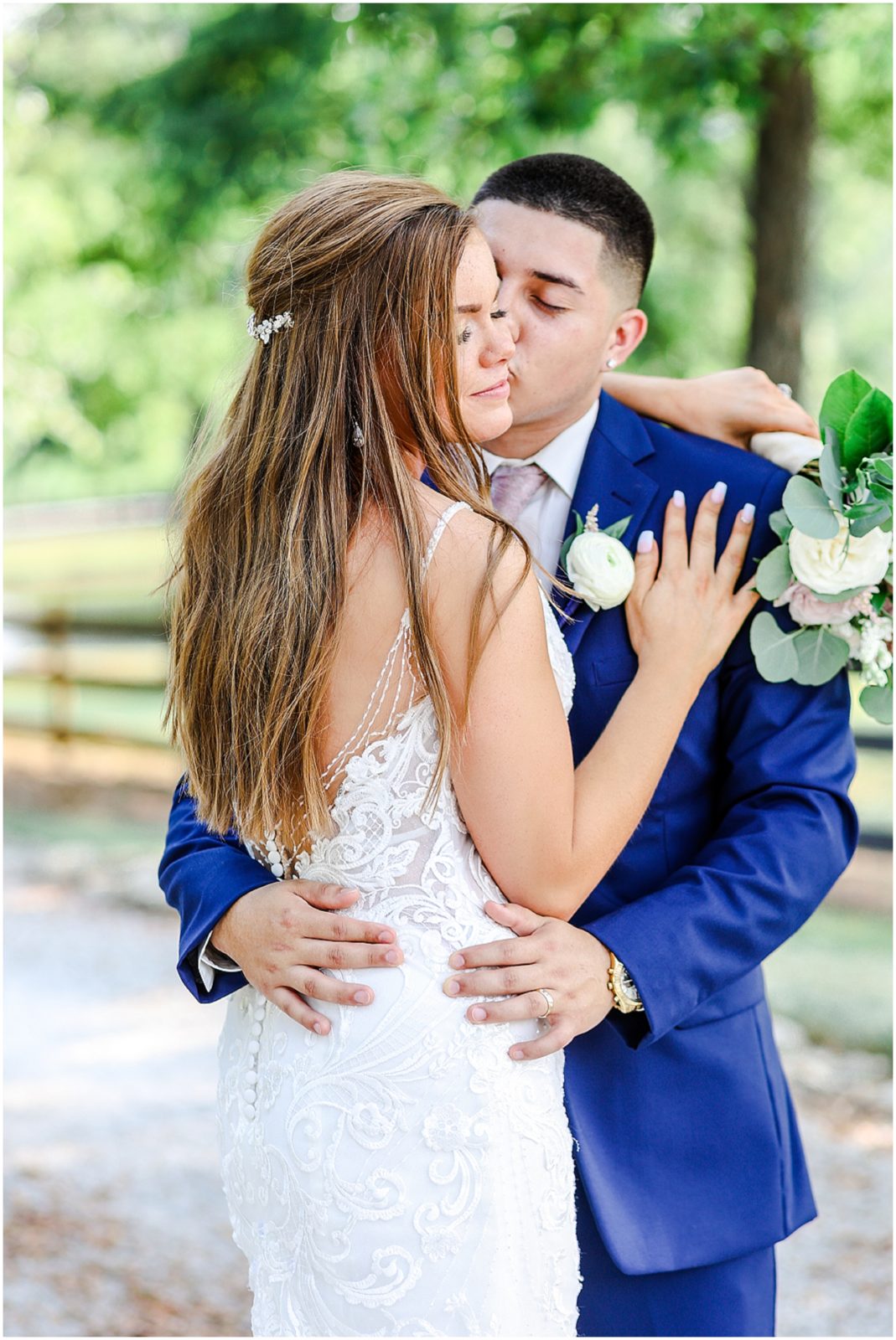 Bride & Groom Wedding Photos - Wedding Portraits at the Barn at Riverbend with Sarah & Taylor Lang - Summer Wedding Kansas City