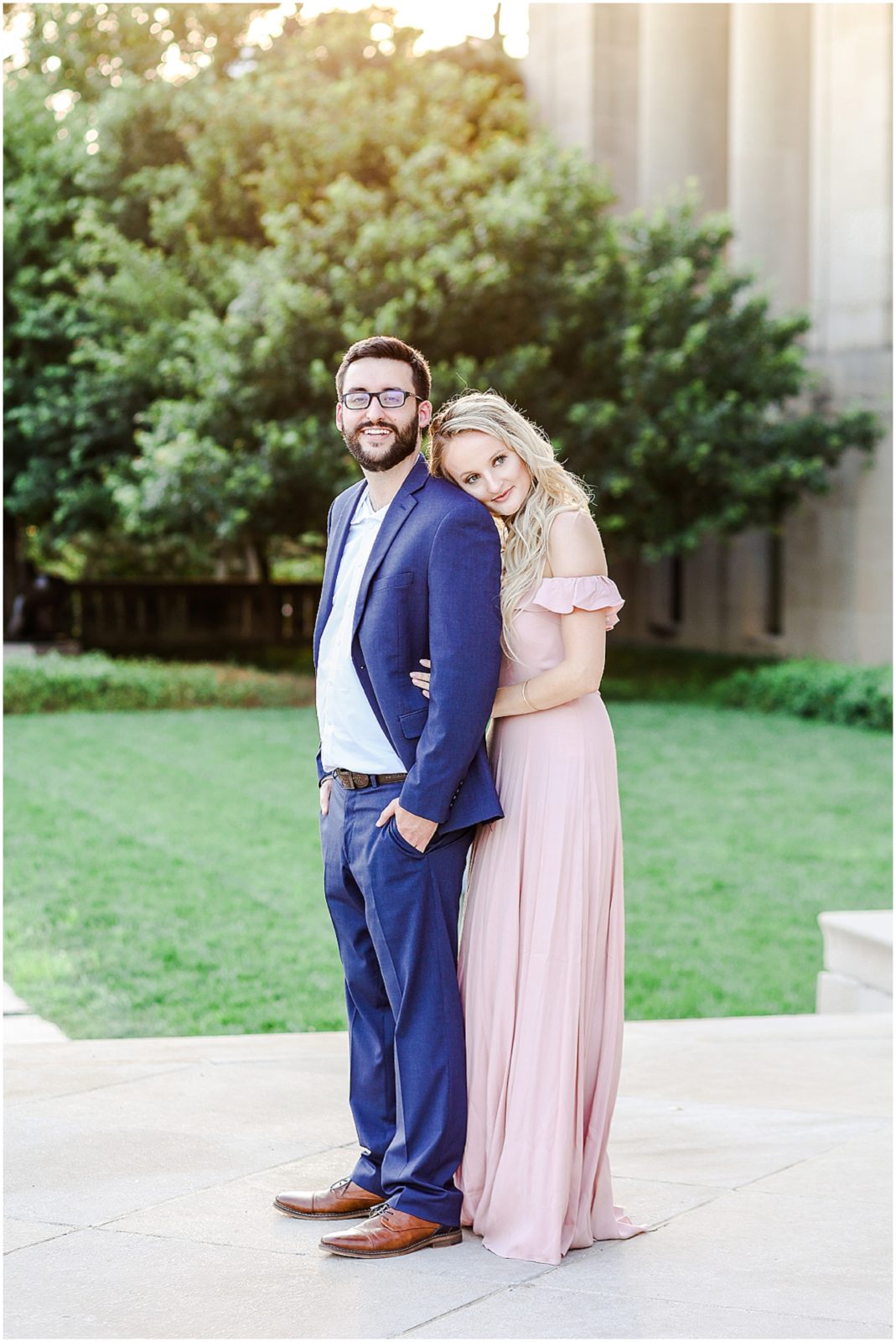 Kansas City Engagement Photos at the Nelson Atkins Museum  - Where to take Photos in Kansas City - Mariam Saifan Photography - Bethany & Josh - The Longview Mansion Wedding 