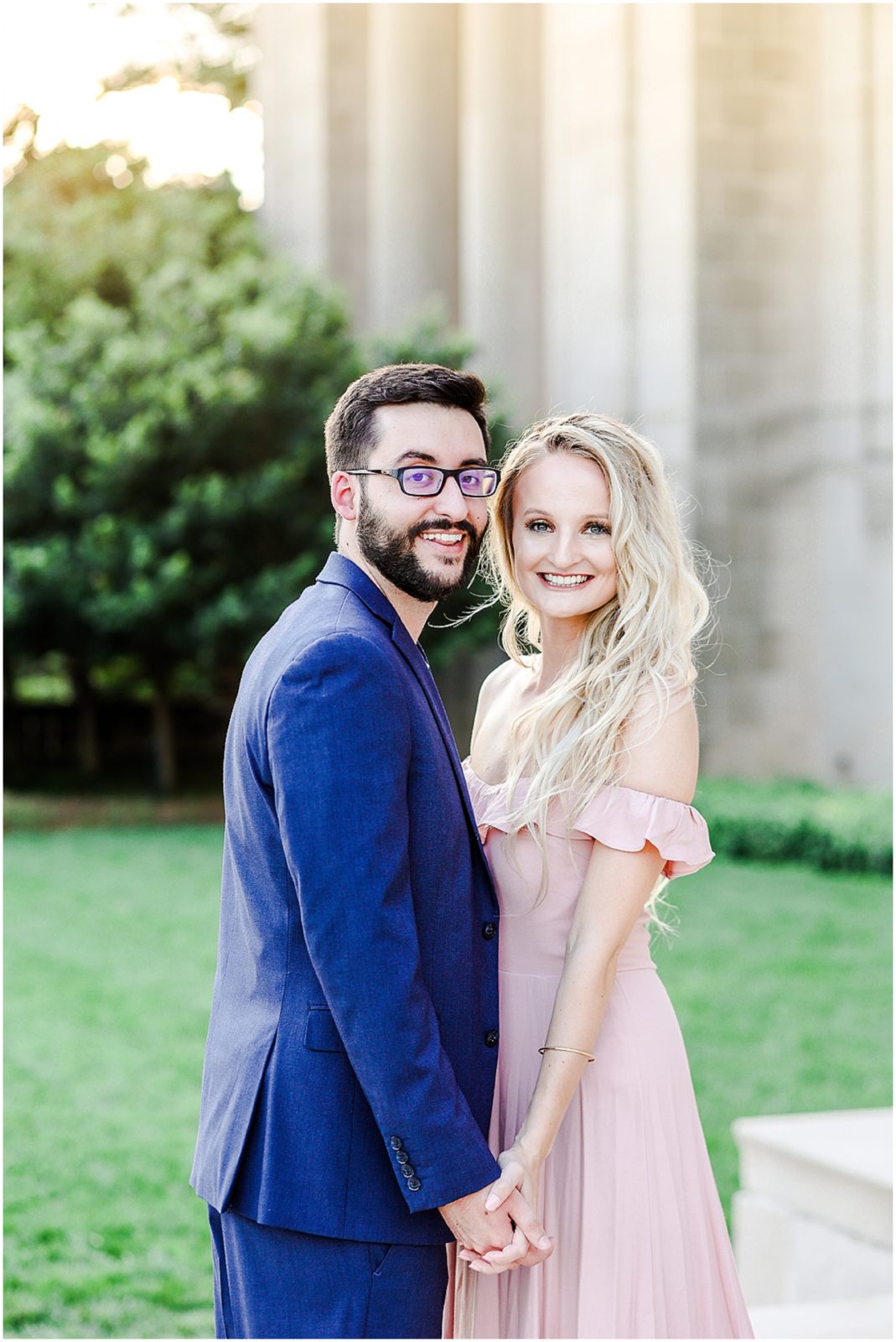 Kansas City Engagement Photos at the Nelson Atkins Museum  - Where to take Photos in Kansas City - Mariam Saifan Photography - Bethany & Josh - The Longview Mansion Wedding 