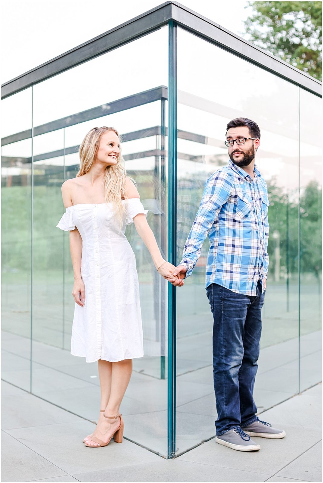 Kansas City Engagement Photos at the Nelson Atkins Museum  - Where to take Photos in Kansas City - Mariam Saifan Photography - Bethany & Josh - The Longview Mansion Wedding 