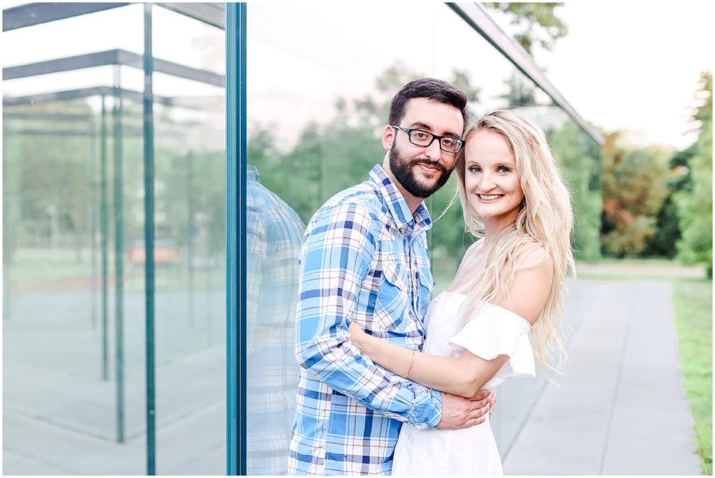 Kansas City Engagement Photos at the Nelson Atkins Museum  - Where to take Photos in Kansas City - Mariam Saifan Photography - Bethany & Josh - The Longview Mansion Wedding  - contemporary museum - art institute of kansas city