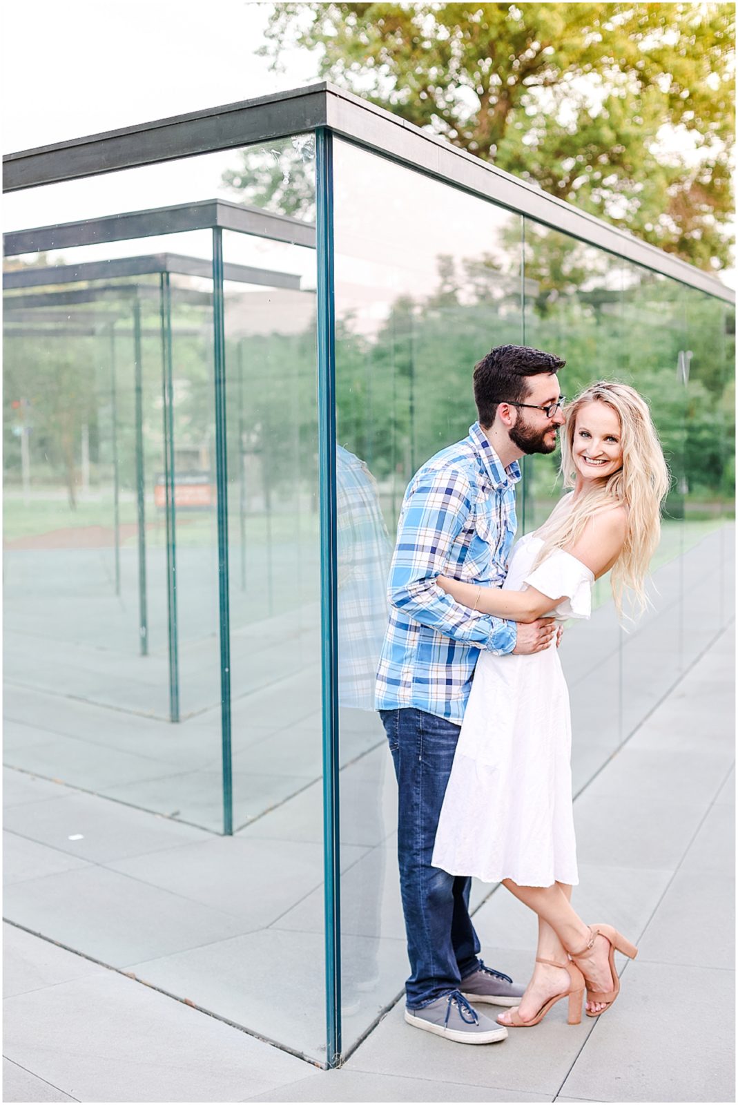 Kansas City Engagement Photos at the Nelson Atkins Museum  - Where to take Photos in Kansas City - Mariam Saifan Photography - Bethany & Josh - The Longview Mansion Wedding  - contemporary museum - art institute of kansas city