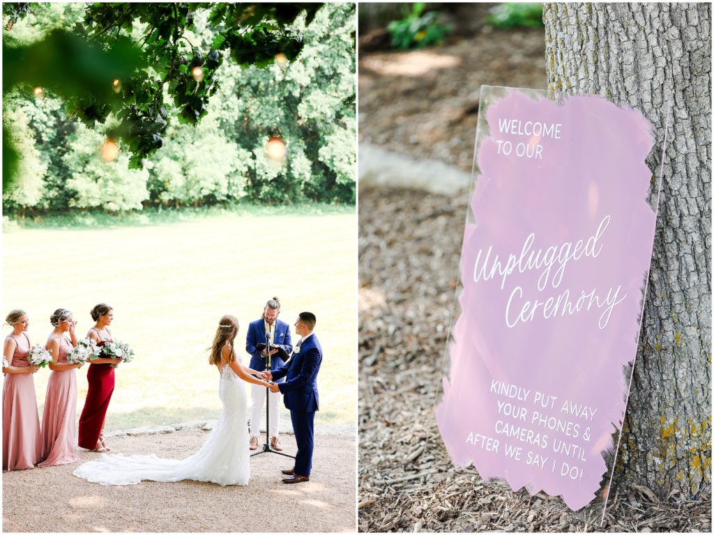 Unplugged Wedding Ceremony at the Barn at Riverbend