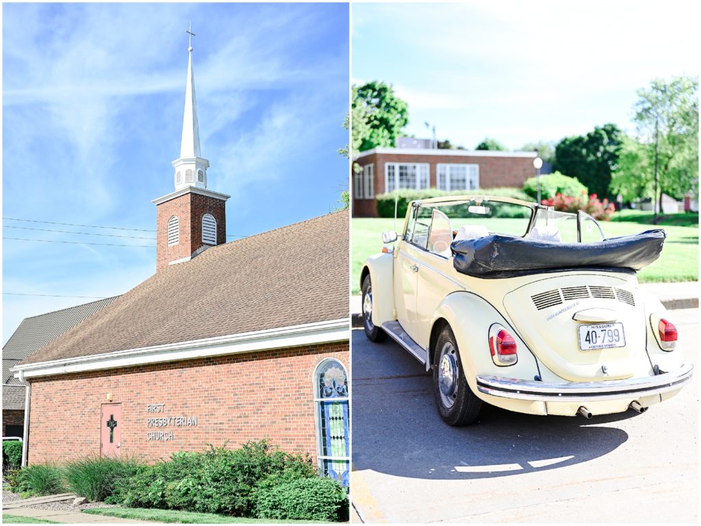 Wedding Ceremony Exit Car - Getaway Car - Yellow Old Car