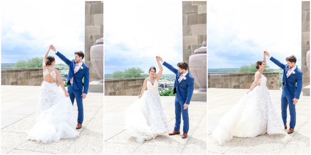 Kansas City and Missouri Wedding Photographer - KC Liberty Memorial Wedding Photos - Bride & Groom Portraits - Wedding Photos 